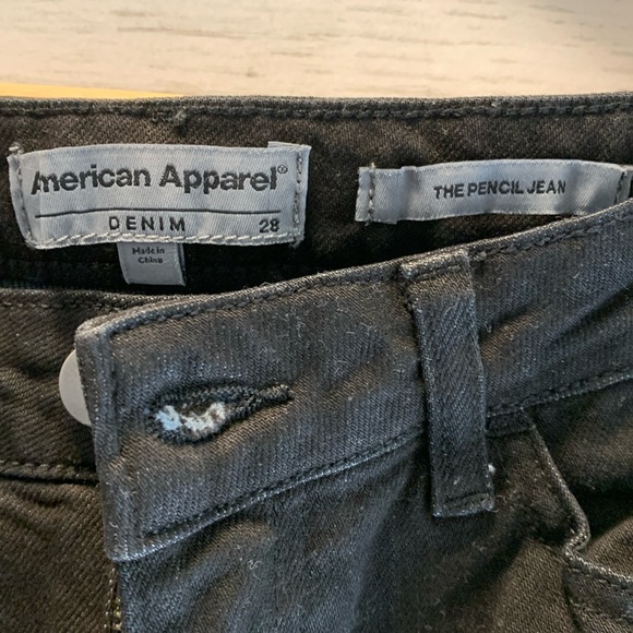 American Apparel Women's Pencil Jean - Picture 4 of 5